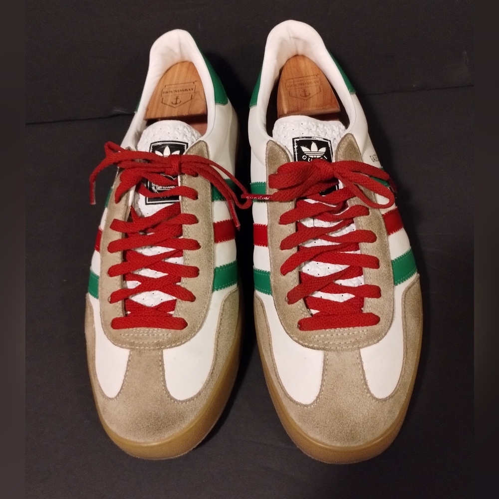 Gucci Adidas x Gucci Gazelle White Class G2U Size 12. - Picture 6 of 10